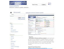 Tablet Screenshot of getproginfo.com